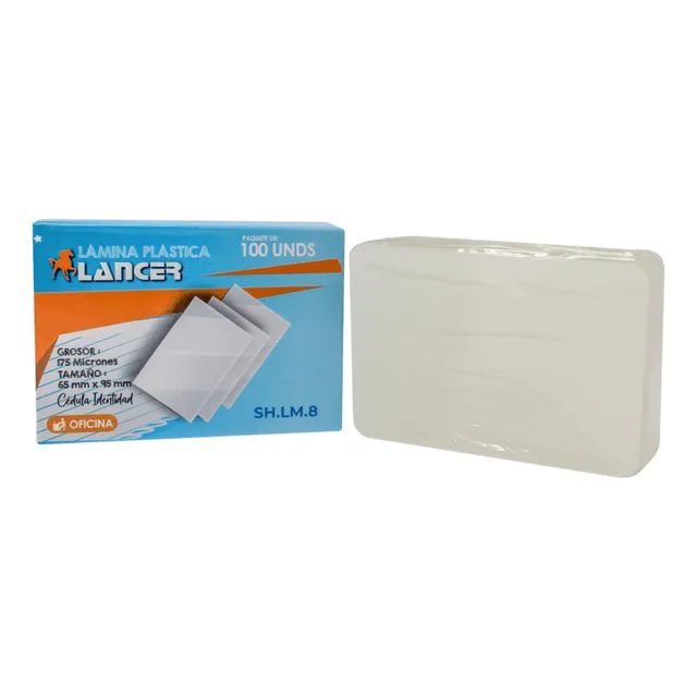 Mica Plastica Papeleta Votacion, Cedula 175mic Paq X100u