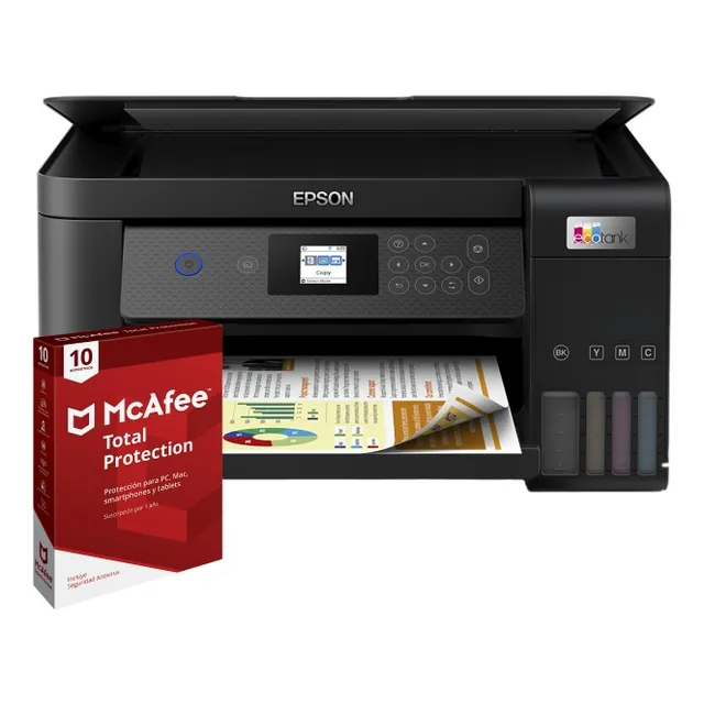 Impresora Multifunción Epson L4260 + Antivirus Mcafee 10 Dis