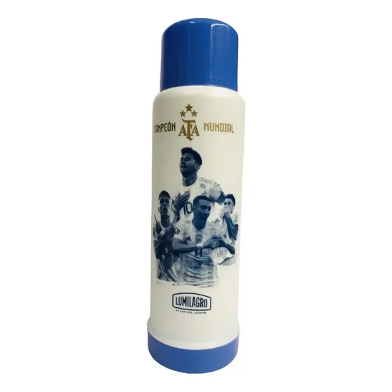 Termo Lumilagro Seleccion Campeon Mundial 1lt Ar1 Tcp Ellobo Color Bandera Argentina