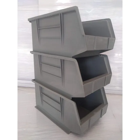 Cajas Plásticas Apilables 8 Unidades 37x23x17 Cm