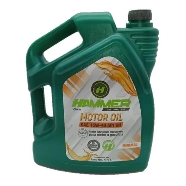 Aceite Mineral 15w40 Hammer Motor A Gasolina Galón 4.730 Lt