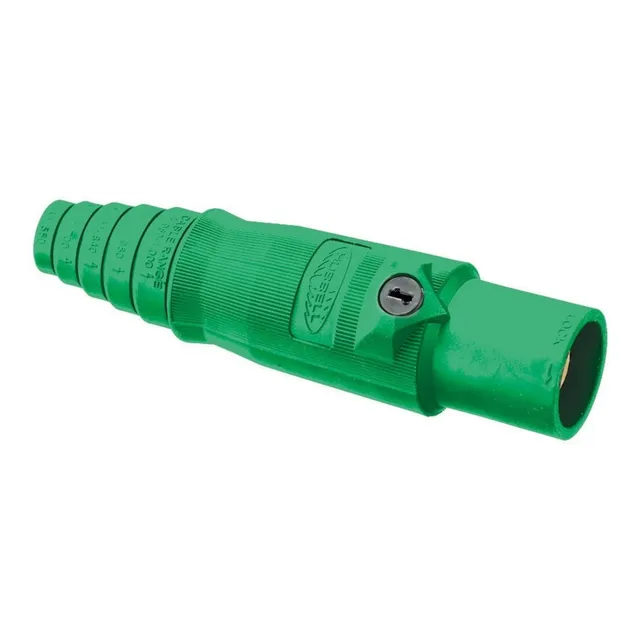 Conectores Camlock Línea Macho Para Cable 400a Color Verde