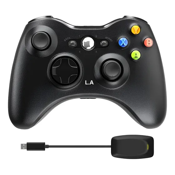 Controle Joystick Compatível Para Xbox 360 Pc Game Wireless