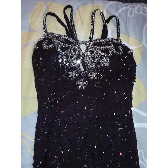Vestido De Gala Confeccionado En Piedreria. Usado.