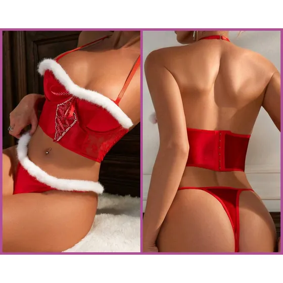Lancería De Navidad Señora Claus Sexy