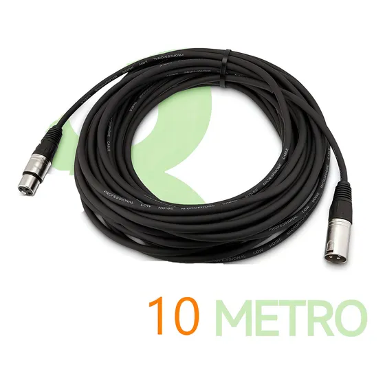 Cable Xlr Gc X10 De Audio 10 Macho A Hembra Para Micrófono