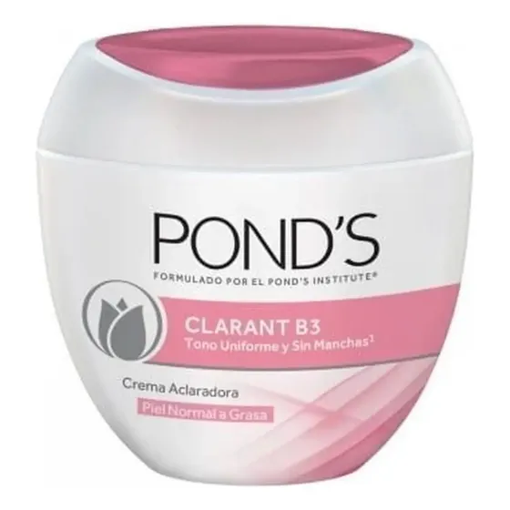 Crema antimanchas rosa Pond's Creme Clarant B3, 100 g, grasa de diablillo, tipo normal