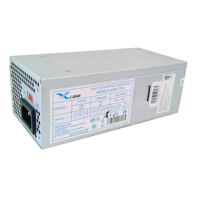Fuente De Poder  Tfx 400 Watts 20+4  Equipos Slim Xcase