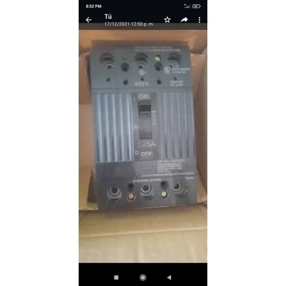 Breaker 225 General Electric