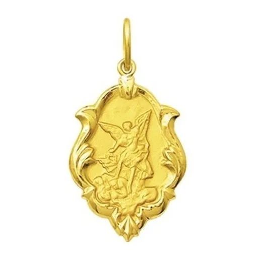 Medalha De Ouro 18k De Santos 1,5cm Escolha Seus Santos