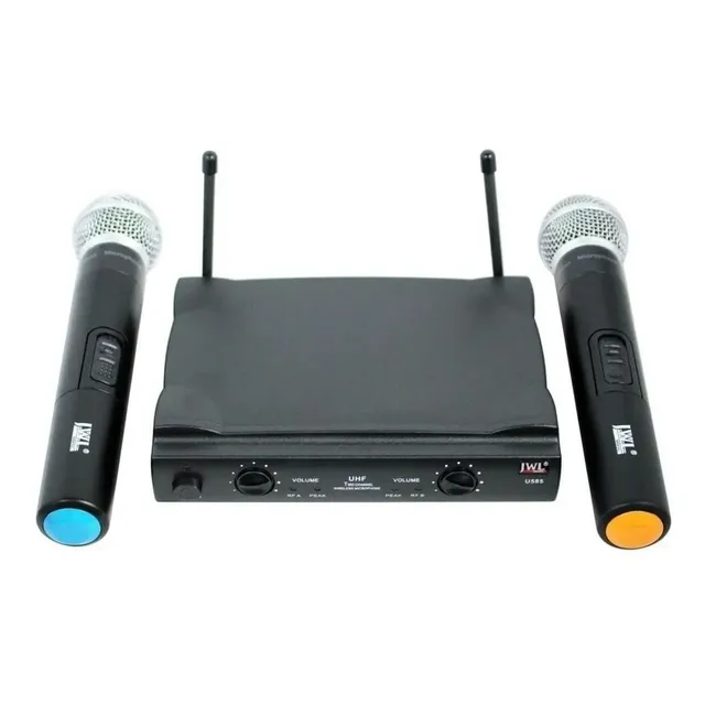 7 - Microfone S/ Fio Mão Duplo UHF JWL U-585 – JWL