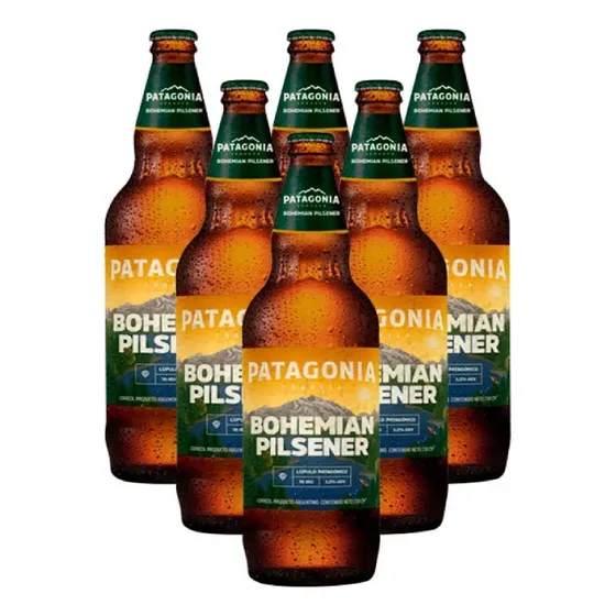 Cerveza Bohemian Patagonia 730 Ml X 6 Unidades