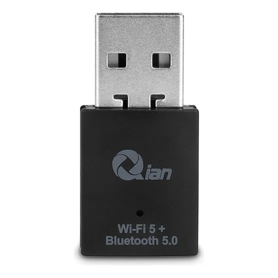 Adaptador USB Bluetooth WiFi, Tarjeta de Red Inalámbrica,5G/2.4G Doble Banda,para PC/Desktop,Puede Conectar Dispositivos Bluetooth,Transmisor Receptor WiFi,Supports Windows 7/8/10/11/XP,MacOS