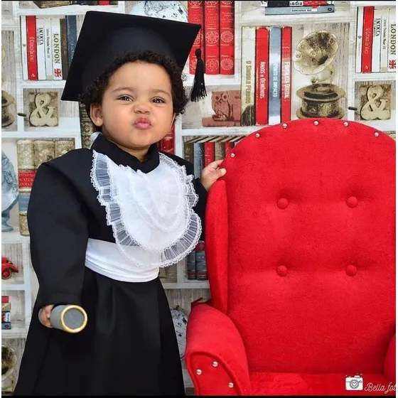 Beca De Formatura Para Bebê Completa, Mesversario, Ensaio