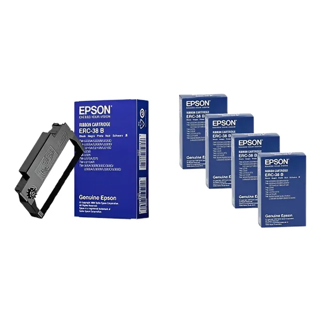 5 Cintas Erc-38b Epson 220 Para Tmu-200/tm-300 Negro Kit 5