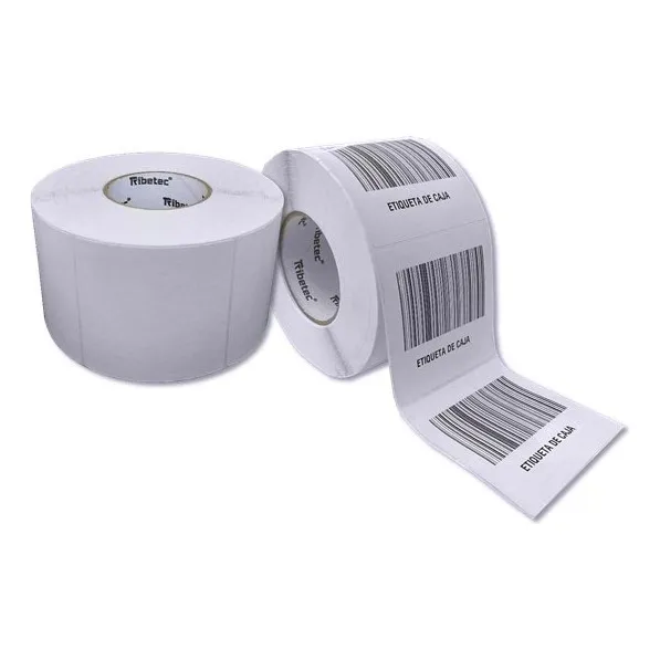 Etiqueta Térmica Directa 4x4 (102x102 Mm) Rollo 1500 Pzas C3 Color Blanco