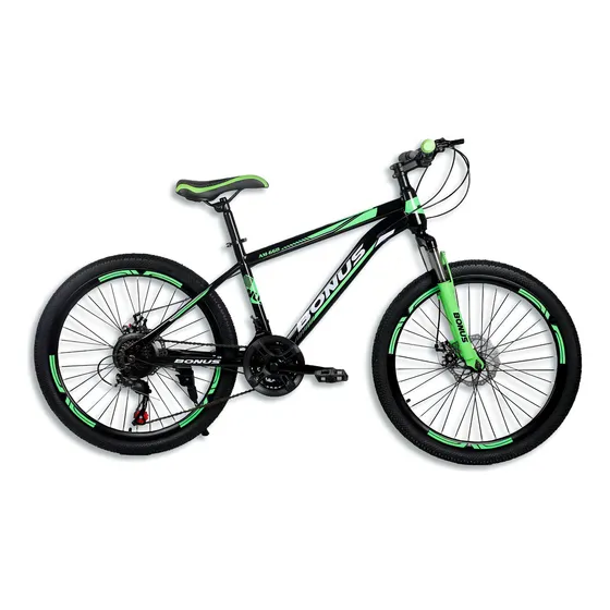 Bicicleta Bonus® Am600 Rodado 26 Con 24 Velocidades I I Color Verde