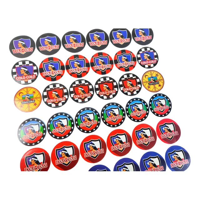 Stickers Colo Colo Pack 48 Unidades Adhesivos Cumpleaños 