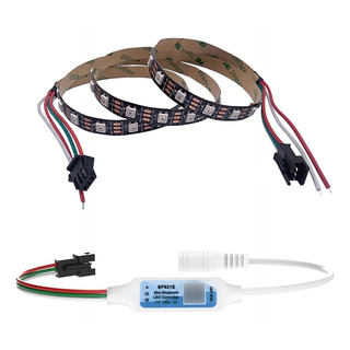 Tira Led Ws2812b Pixel Inteligente Ip30 1 Metro 60 Led/mts Tira Led Ws2812b Pixel Inteligente Ip30 1 Metro 60 Led/mts