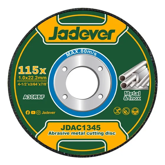 Disco De Corte Metal 4 Pulgadas 115x1.0mm Jadever