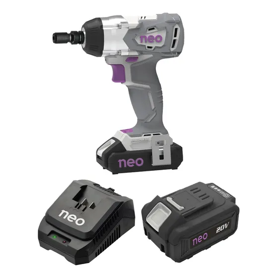 Llave De Impacto Y Atornillador Impacto Brushless 350n.m Neo