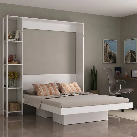 Cama Articulada Rebatible Matrimonial 2 Plaza Dormitorio Color Marrón