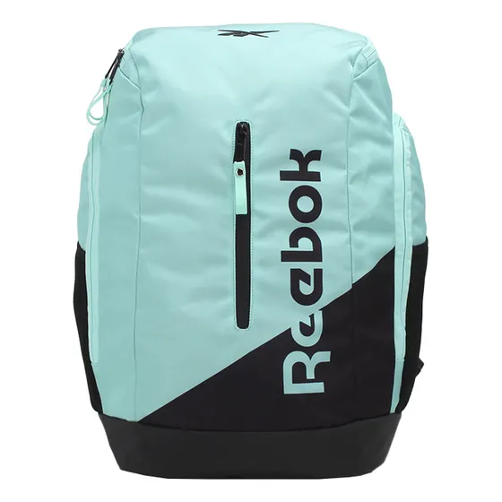 Mochila Reebok 20 PuLG Urbana Deportiva Reforzada Color Agua Diseño De La Tela Liso