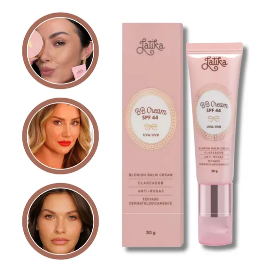 Bb Cream Clareador Hidratante Latika Com Fps44 Cor N05 Claro