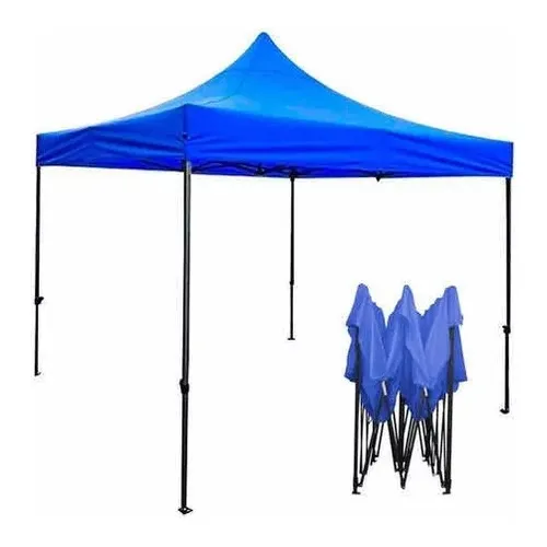 Toldo Plegable Azul 3x3 Metros Impermeable 