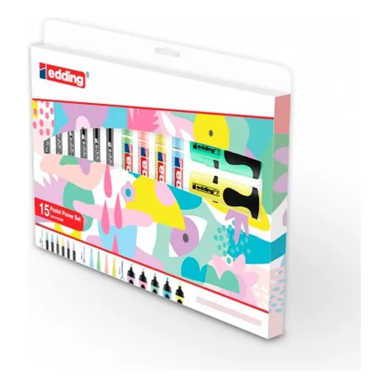 Marcadores Pastel Power Set X 15 Edding