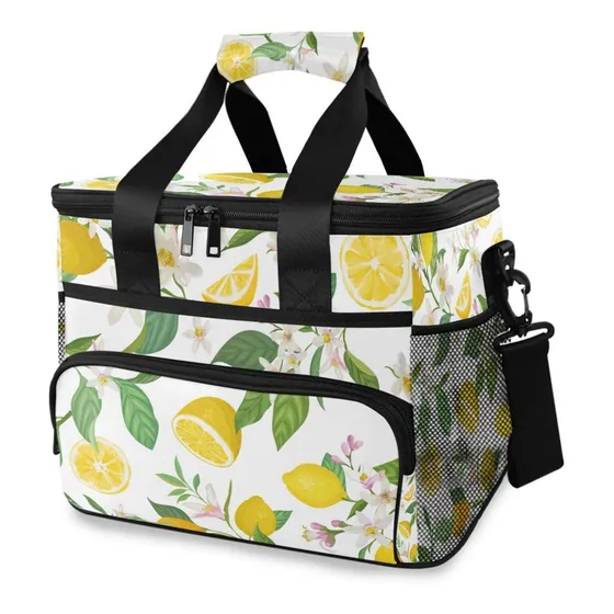 Bolsa Almuerzo Patron Limon Prueba Fuga Portatil Aislada 15