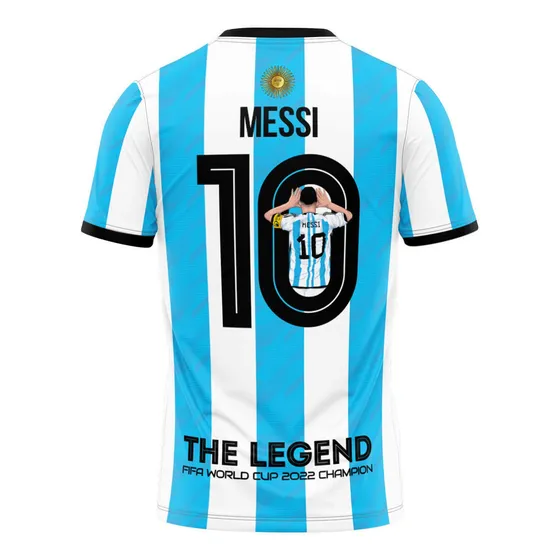 Camisa Messi Comemorativa Copa Do Mundo 2022 Argentina