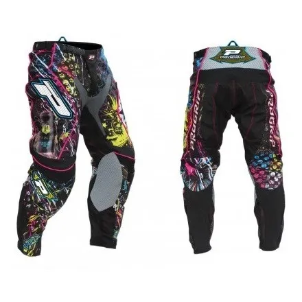 Pantalon Motocross Progrip Italia Modelo 6012 Negro Multicol