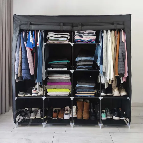 Closet Armario Extra Doble Desarmable Con Forro Induhogar