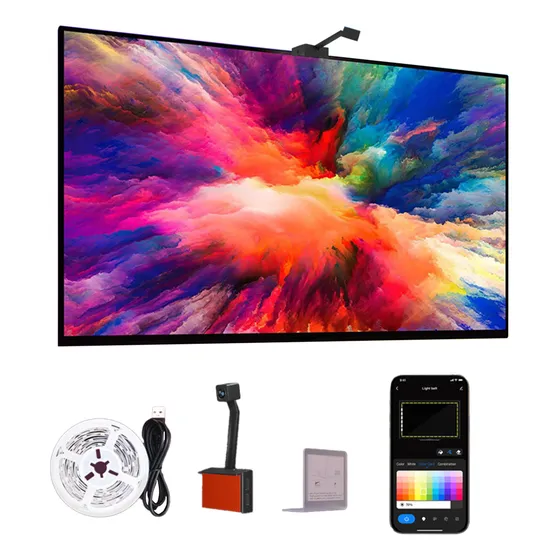 Tira Led Tv Fancy Wifi Luz De Inmersión Cine Para Alexa