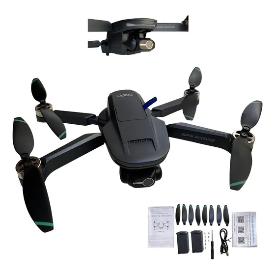 Drone L200 Pro Gps Gimbal 2 Eixos Câmera 4k Video/foto Aérea Cor Preto