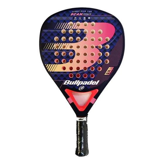 Paleta Padel Bullpadel Scan %100 Carbono 38mm Potencia Media