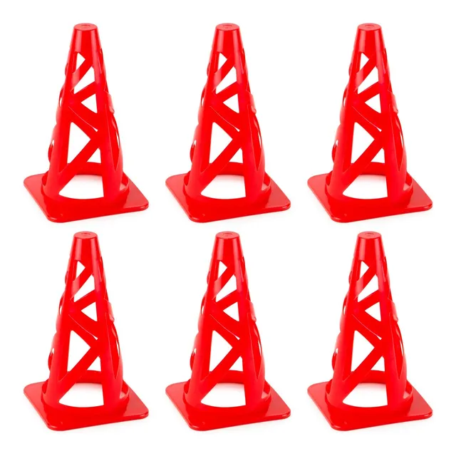Rojo 9 Plegable Deporte Cono Marcador Para Uso Aire Por