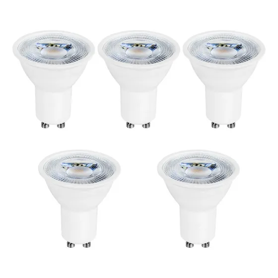 Kit 5x Lâmpada Dimerizável Dicróica Mr16 Gu10 3000k 7w 110v