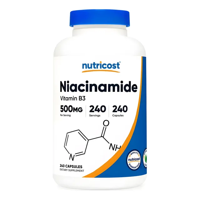 Vitamina B3(niacinamida) (500 Mg) (240 Cápsulas) - Nutricost