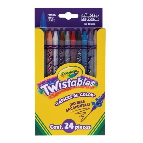 Lapices De Colores Crayola Twistables Con 24 Lapices