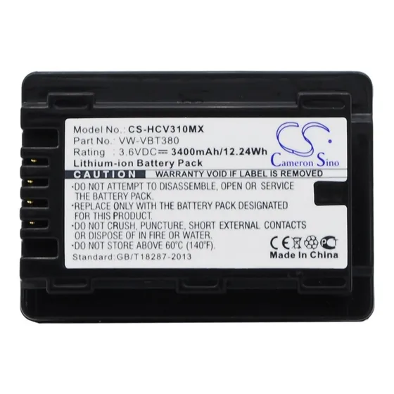 Reemplazo Compatible Con Panasonic Vw-vbt190 Hc-v110 Hc-v130