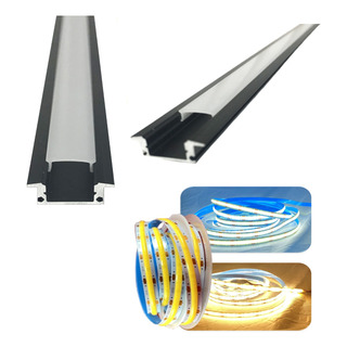 5 Metros Perfil Aluminio Negro Mate Empotrar Con Tira Led 5 Metros Perfil Aluminio Negro Mate Empotrar Con Tira Led