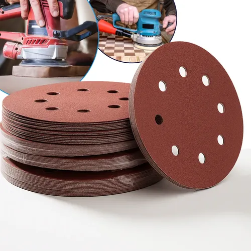 Disflex Hookit roquit roquite kit 50 disco lixa 150mm 6 furos roto