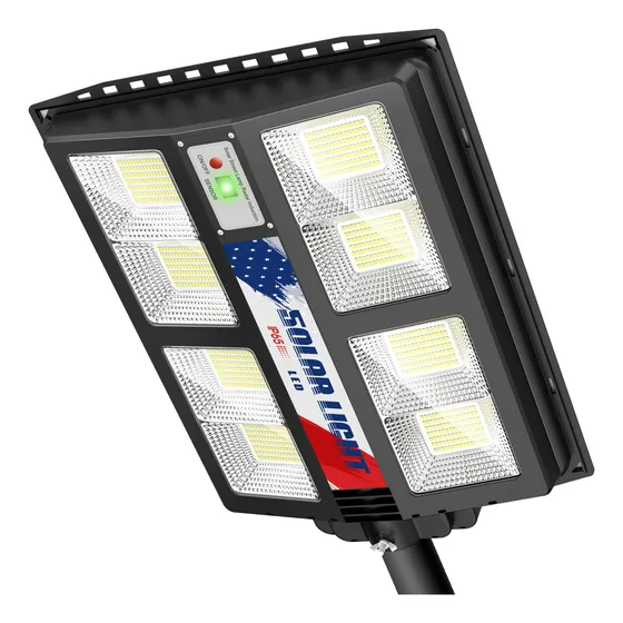 Farola Solar Para Exterior 6500 K Luz Led Calle Sensor