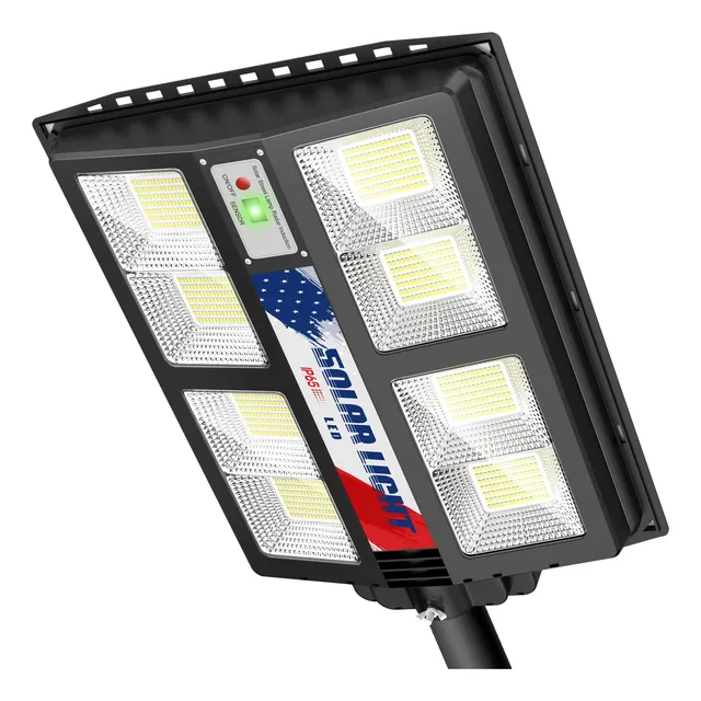Farola Solar Para Exterior 6500 K Luz Led Calle Sensor