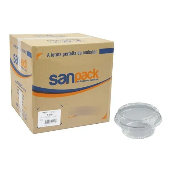 Embalagem Doce Redondo Pequeno Sanpack S-640 C/600 (2cx)
