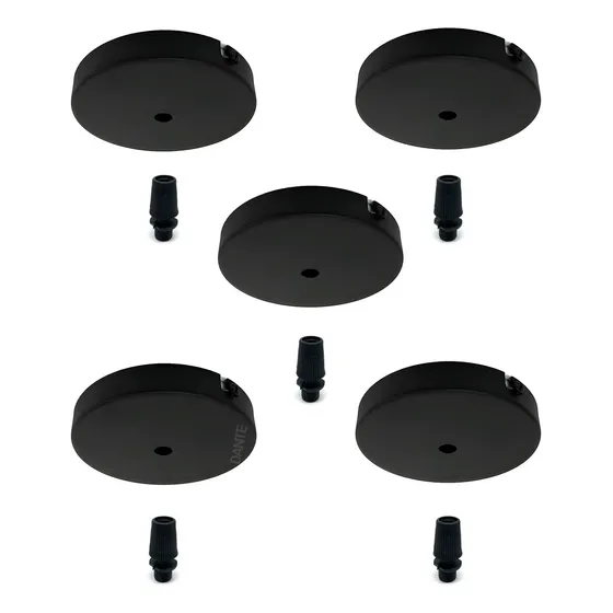 Combo Pack X5 Floron Metalico Base Redondo + Prensacable  