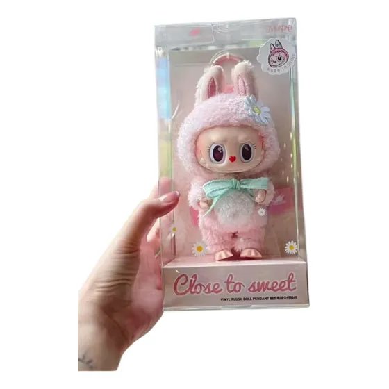 Peluche Labubu Mokoko Rosa Con Olor A Flores Rosa