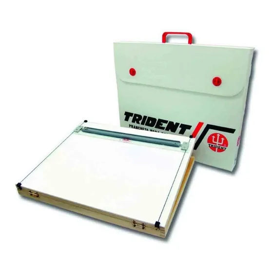 Prancheta Portatil Trident A2 C/  Régua Paralela 5002